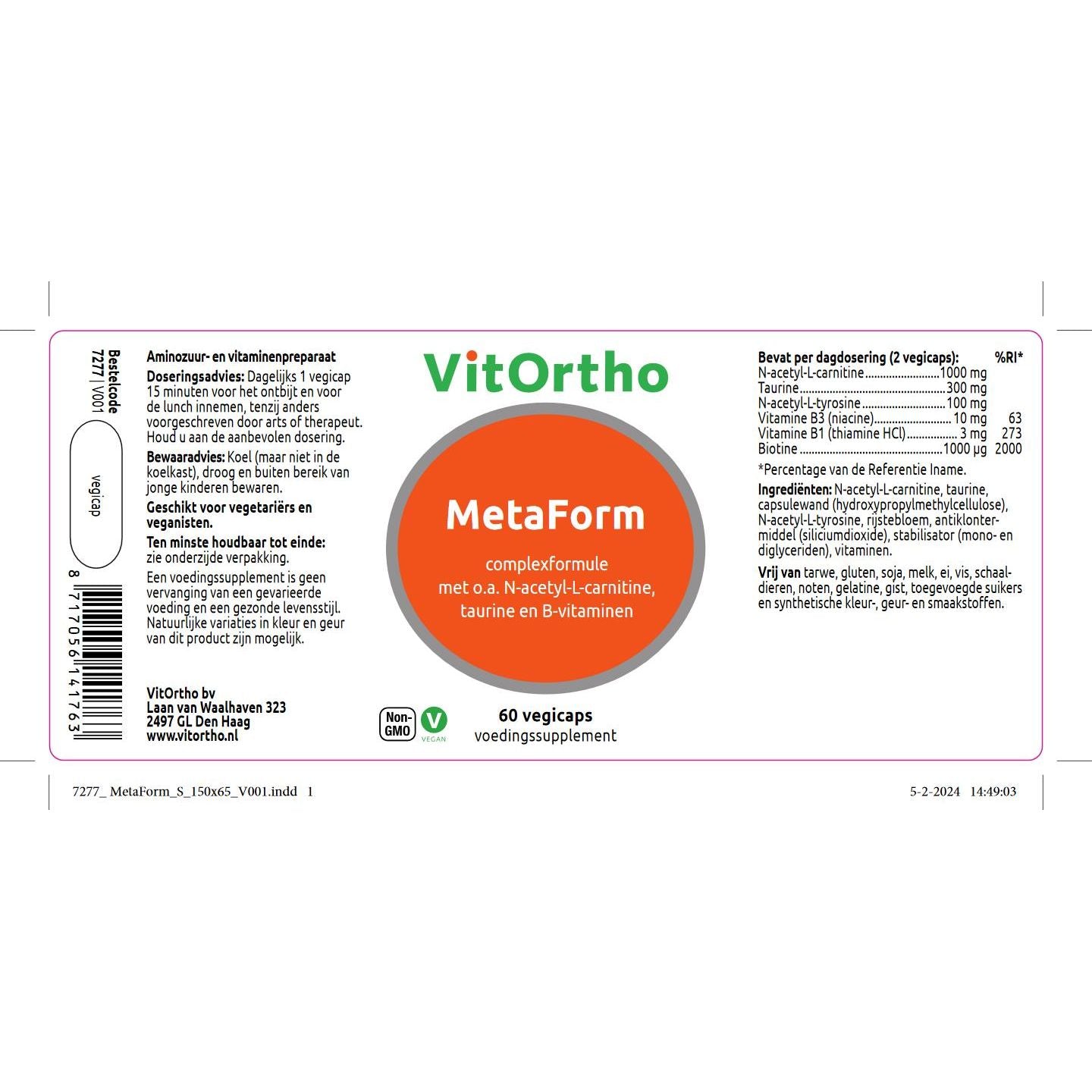 VitOrtho | MetaForm 30c | Order Online  GOOD FOR YOU BEVERWIJK