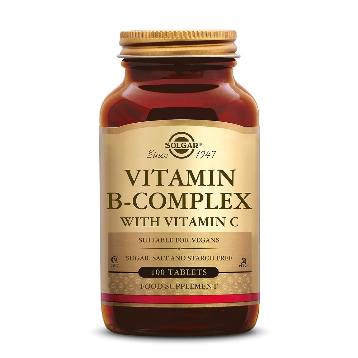 Vitamine B-complex met Vitamine C Supplement Solgar 100  