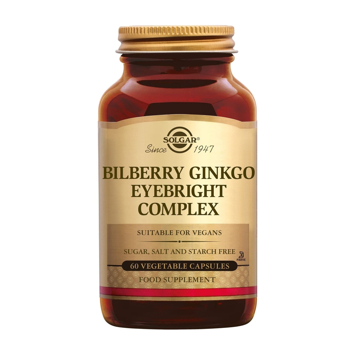 Bilberry (Bosbes) Ginkgo Eyebright (Ogentroost) Complex Supplement Solgar   