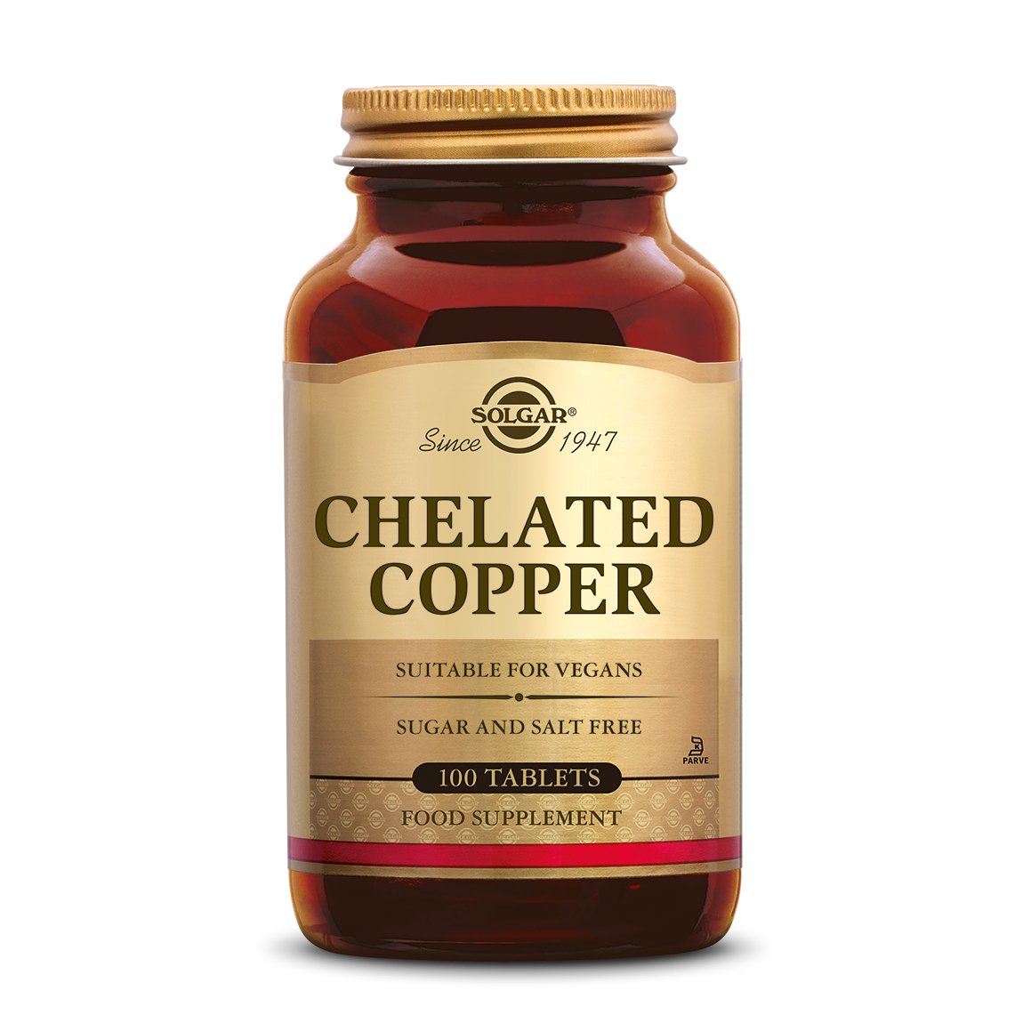 Chelated Copper (Koper) Supplement Solgar 100  
