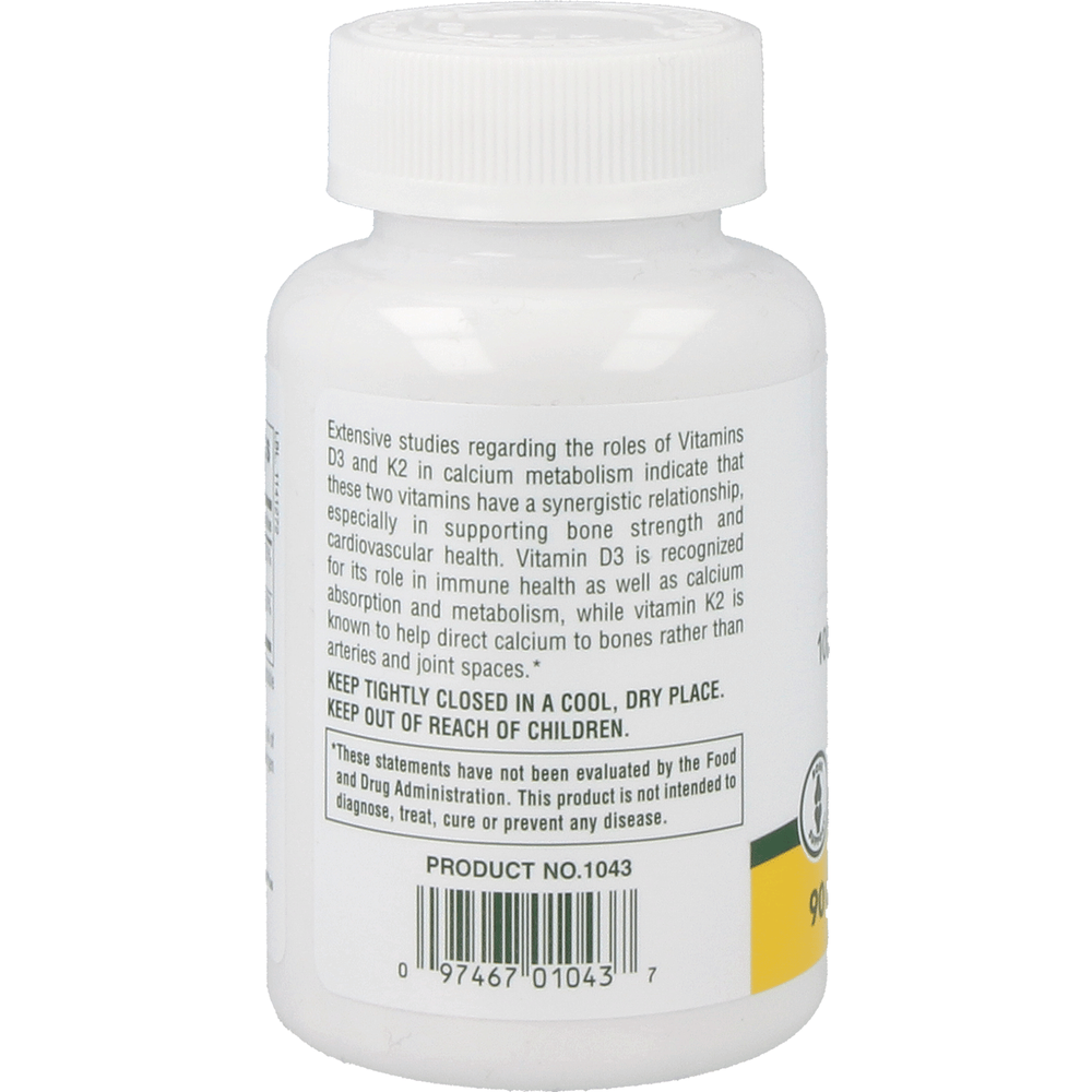 
                      
                        VIT D3 / VIT K2 Supplement Natures Plus   
                      
                    