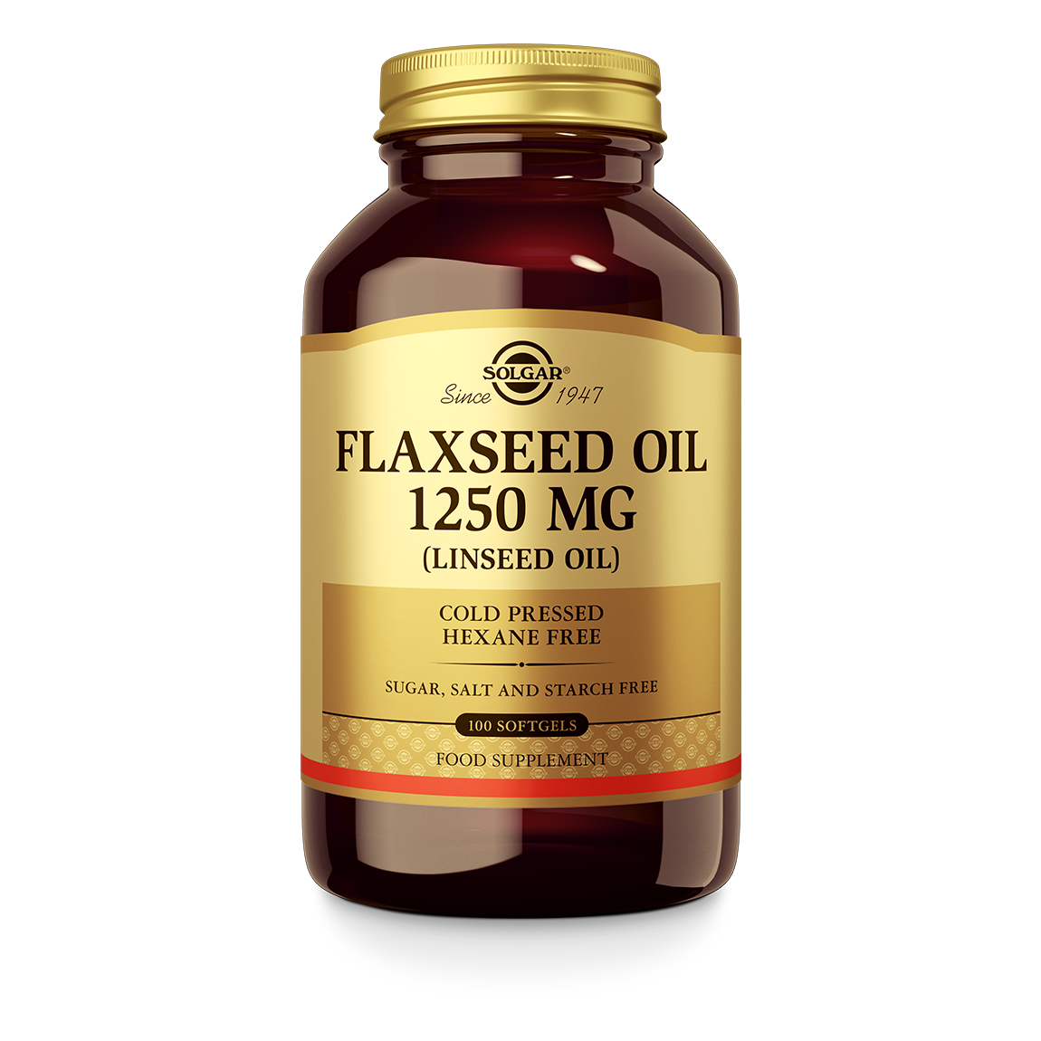 Flaxseed (Lijnzaad) Oil 1250 mg Supplement Solgar 100