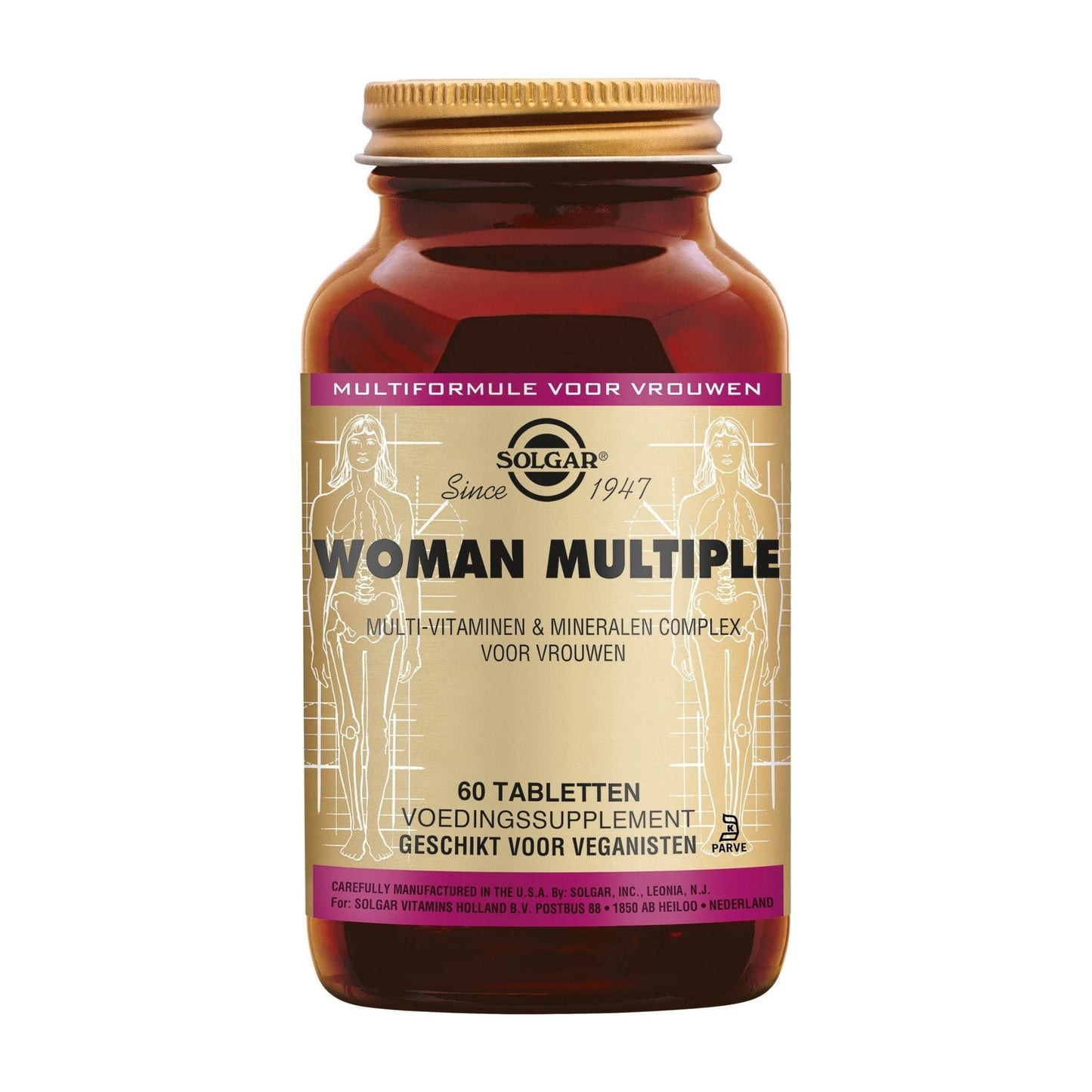 Woman Multiple Multivitamine voor Vrouwen Supplement Solgar   
