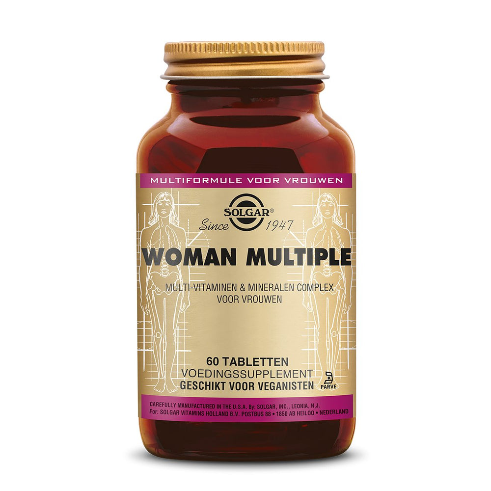 
                      
                        Woman Multiple Multivitamine voor Vrouwen Supplement Solgar 60  
                      
                    