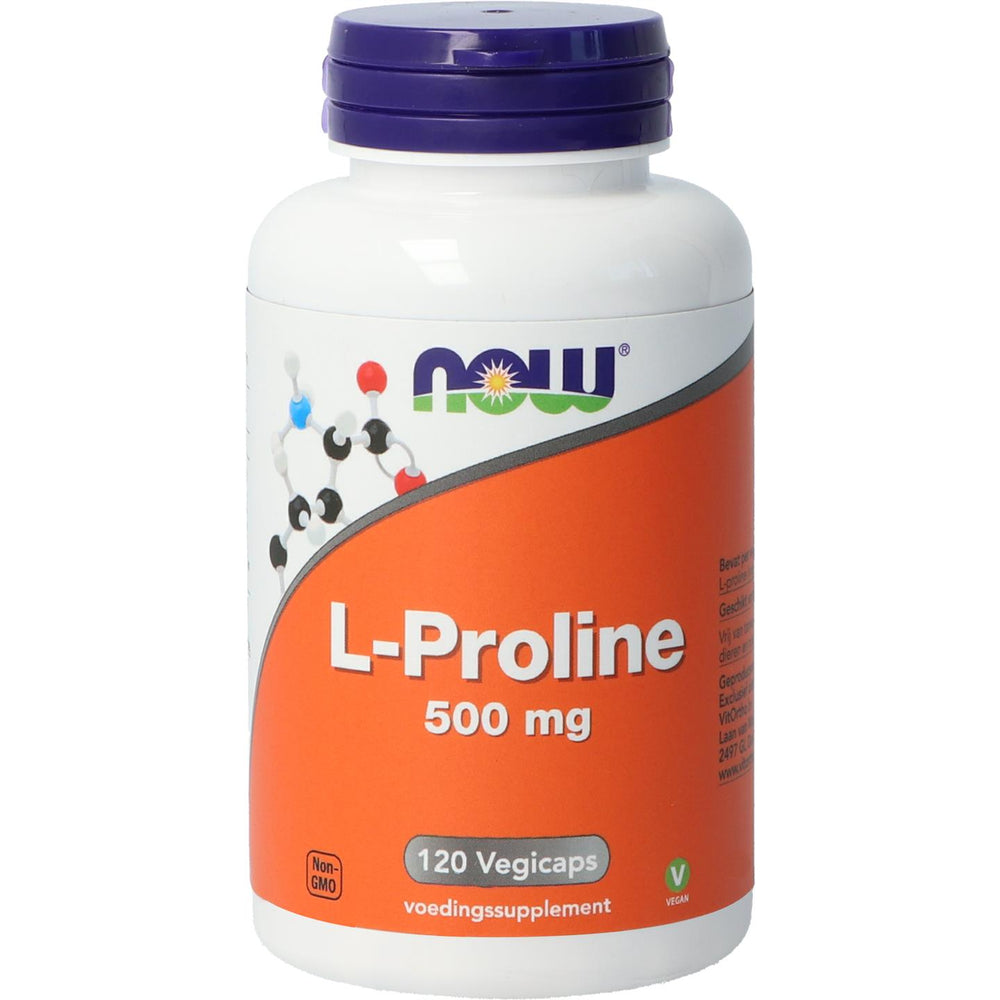 L-Proline 500 mg Aminozuren NOW Default Title