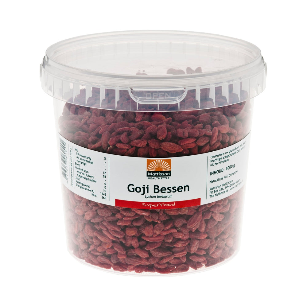 Goji Bessen gedroogd - 1 kg Supplement Mattisson   