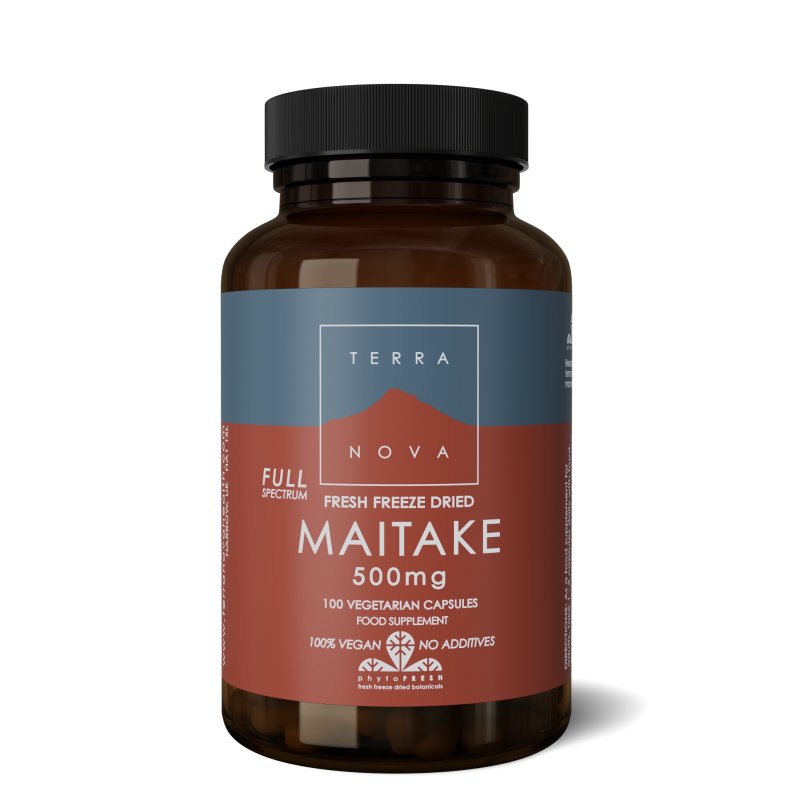 Maitake (eikhaas) 500mg Complex | 100 capsules Supplement Terranovabenelux   