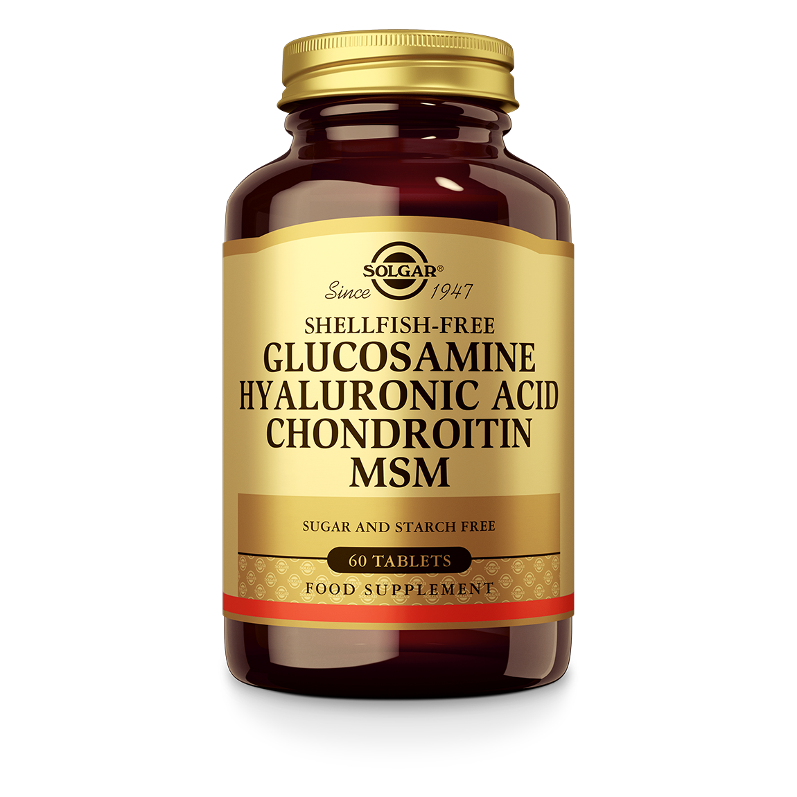 Glucosamine Hyaluronzuur Chondroitine MSM Supplement Solgar 60