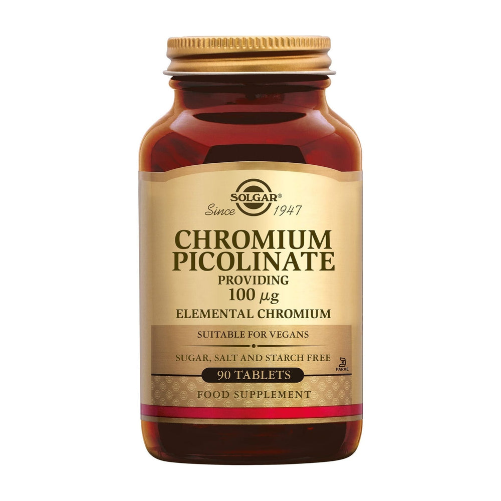 Chromium (Chroom) Picolinate 100 mcg Supplement Solgar   