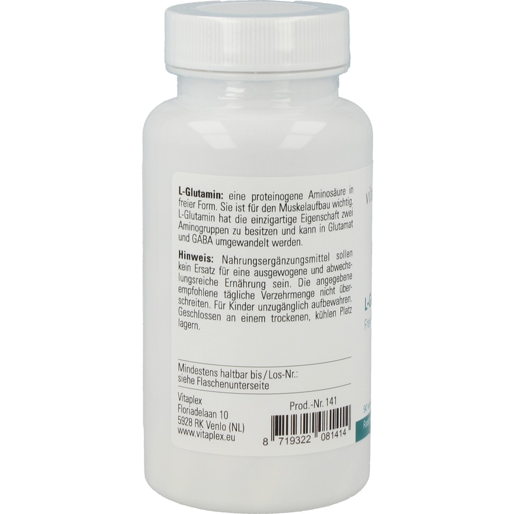 
                      
                        L-Glutamine Supplementen Vitaplex   
                      
                    