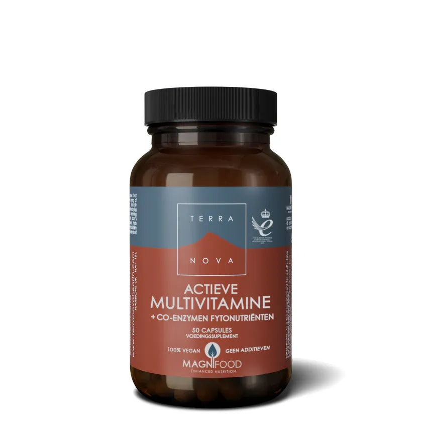 Actieve Multivitamine + co-enzymen & fytonutriënten Supplement Terranovabenelux 100 capsules