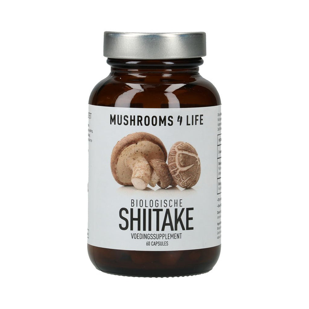 Shiitake Paddenstoelen 60 Capsules supplem Mushrooms 4 Life   