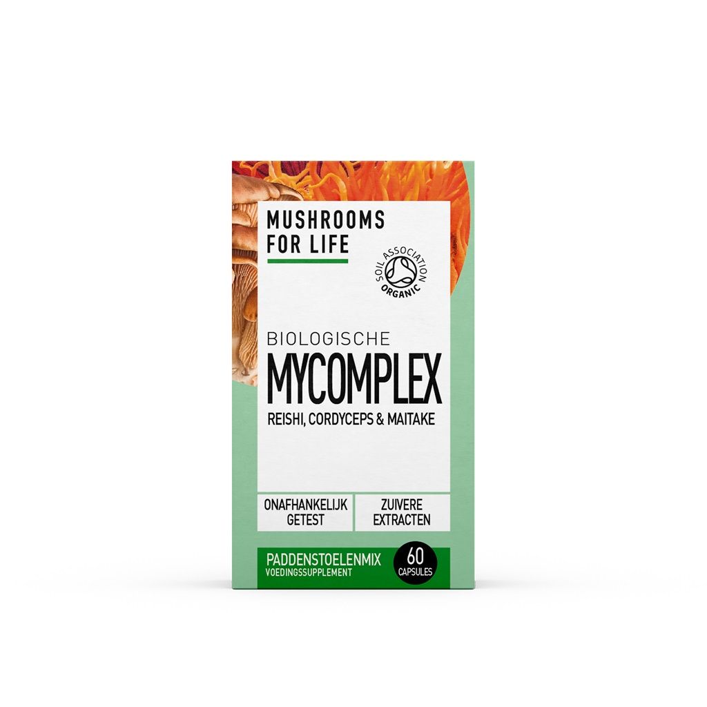 MyComplex Paddenstoelen Capsules Bio (Mushrooms For Life) 60caps Mushrooms 4 Life