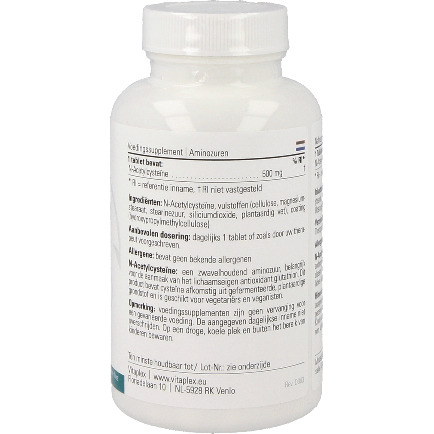 NAC 500 mg Supplementen Vitaplex   