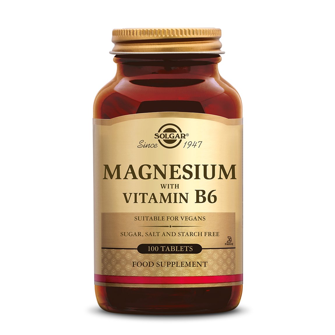 Magnesium met Vitamine B-6 Supplement Solgar 100  