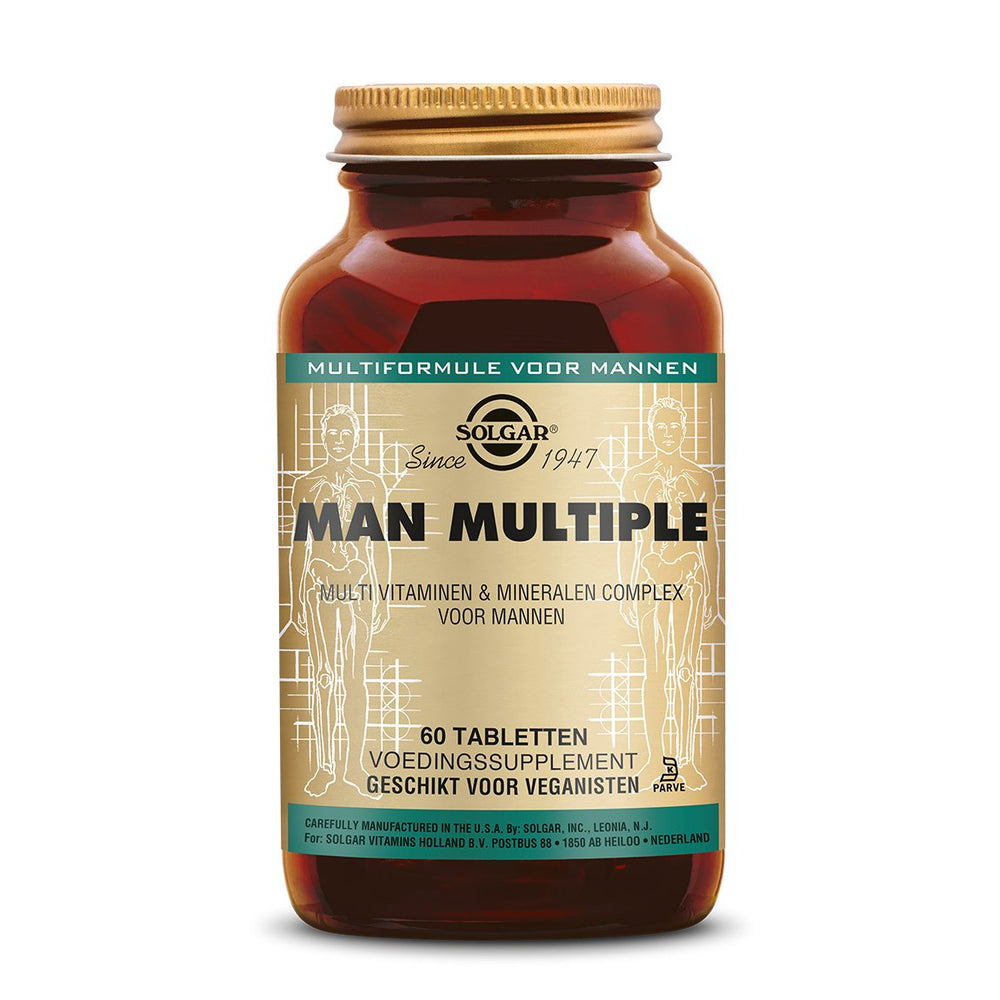 Man Multiple Multivitamine voor Mannen Supplement Solgar 60  