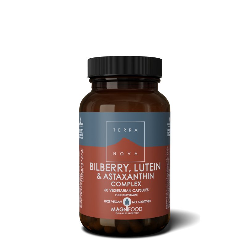 Bilberry, Lutein & Astaxanthin Complex | 50 capsules Supplement Terranovabenelux   