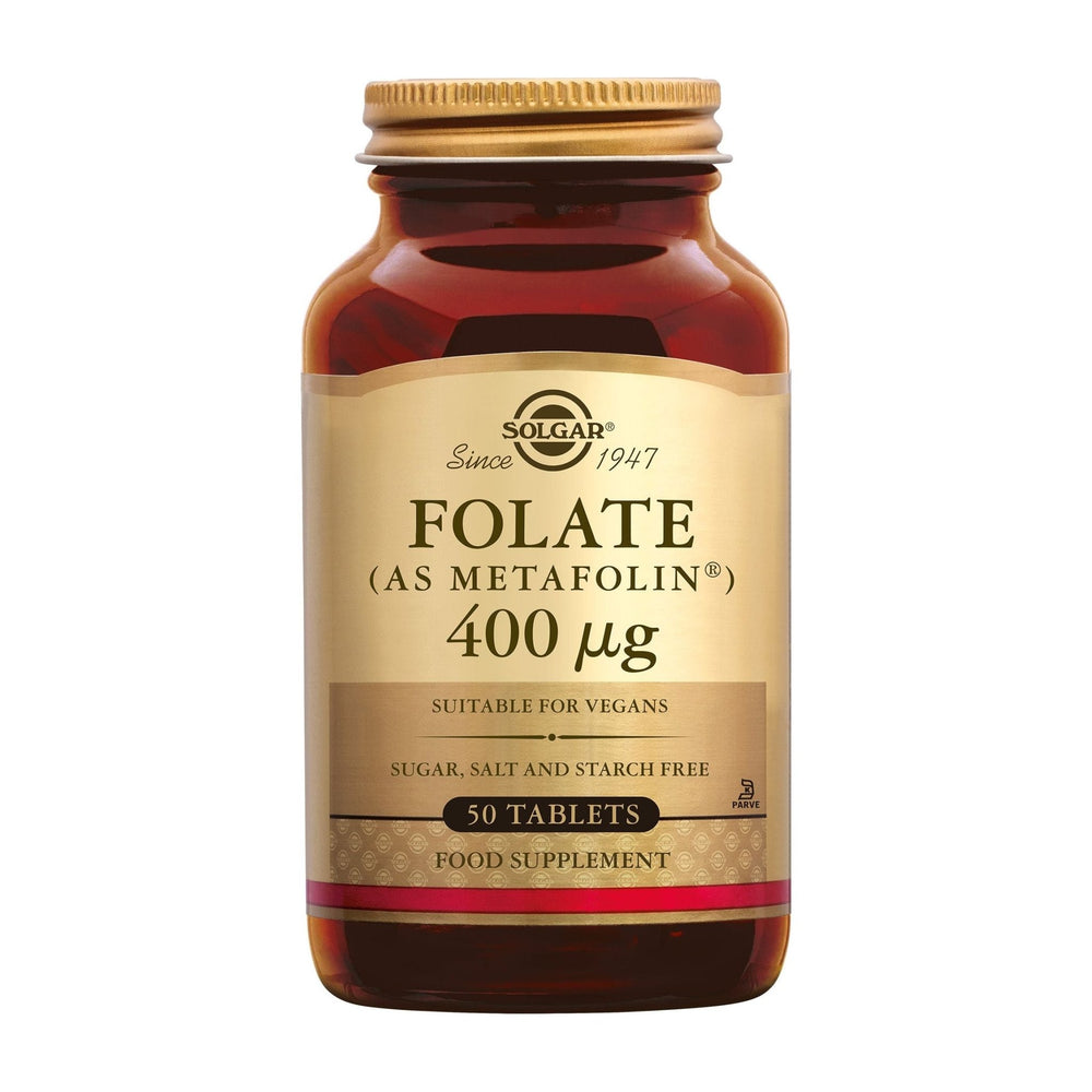 Folate (Folaat) 400 mcg Supplement Solgar   