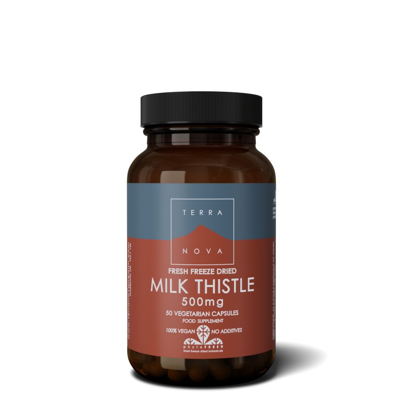 Milk Thistle 500mg | 50 capsules Supplement Terranovabenelux   