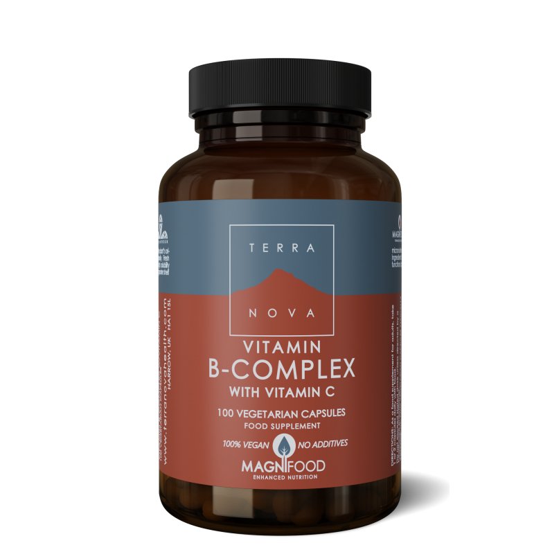 B-Complex met Vitamine C | 100 capsules Supplement Terranovabenelux   