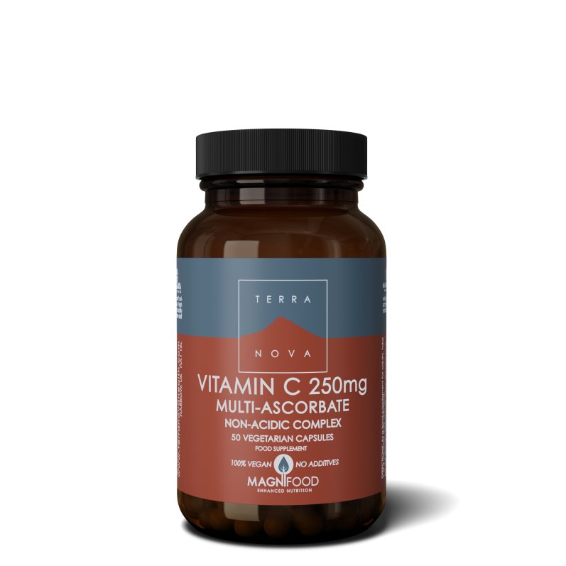 Vitamine C 250mg Complex | 50 capsules Supplement Terranovabenelux   