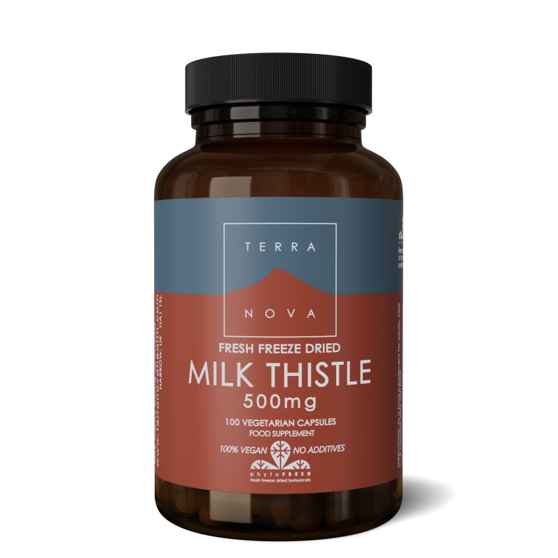 Milk Thistle 500mg | 100 capsules Supplement Terranovabenelux   