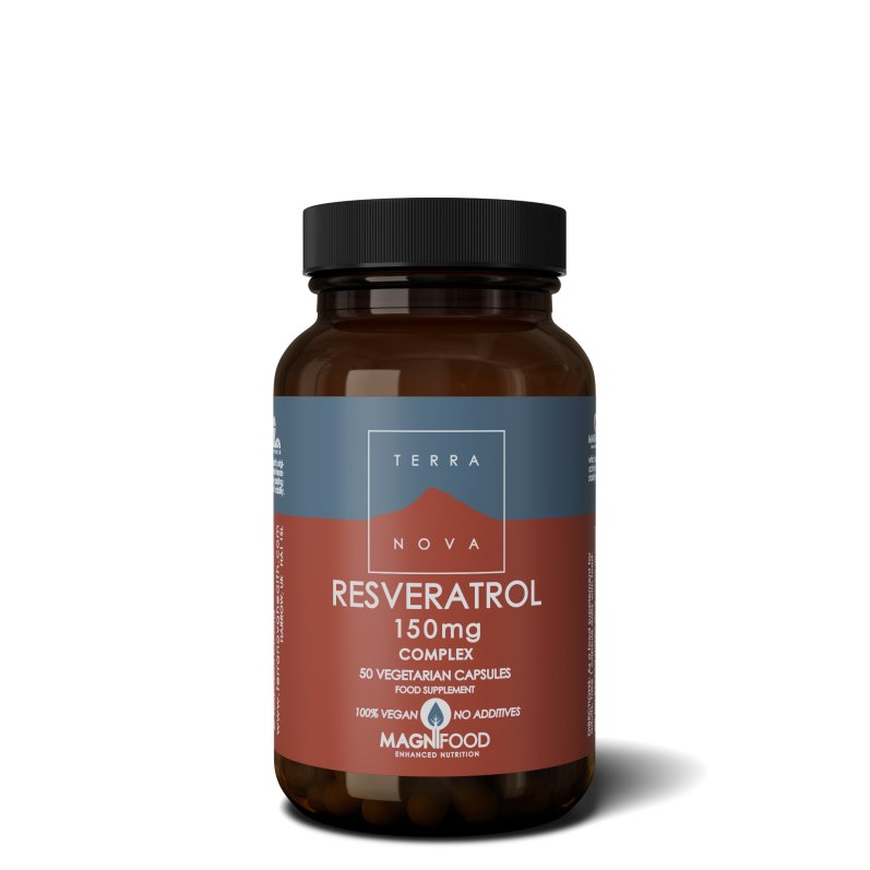 Resveratrol 150mg Complex | 50 capsules Supplement Terranovabenelux   