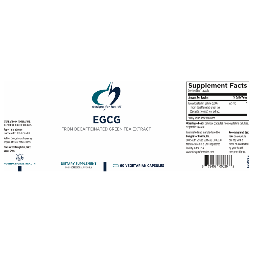 
                      
                        EGCG Supplement Designs For Health   
                      
                    