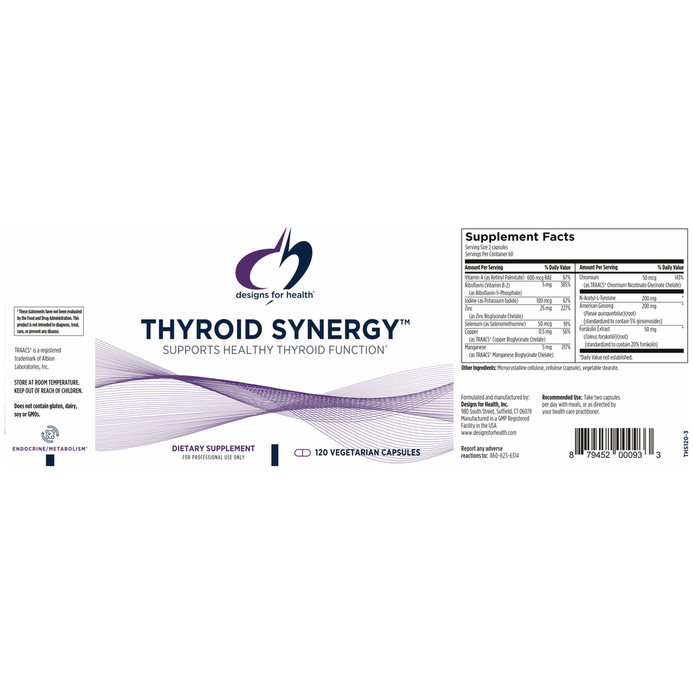 
                      
                        Thyroid Synergy™ Supplement Designs For Health   
                      
                    