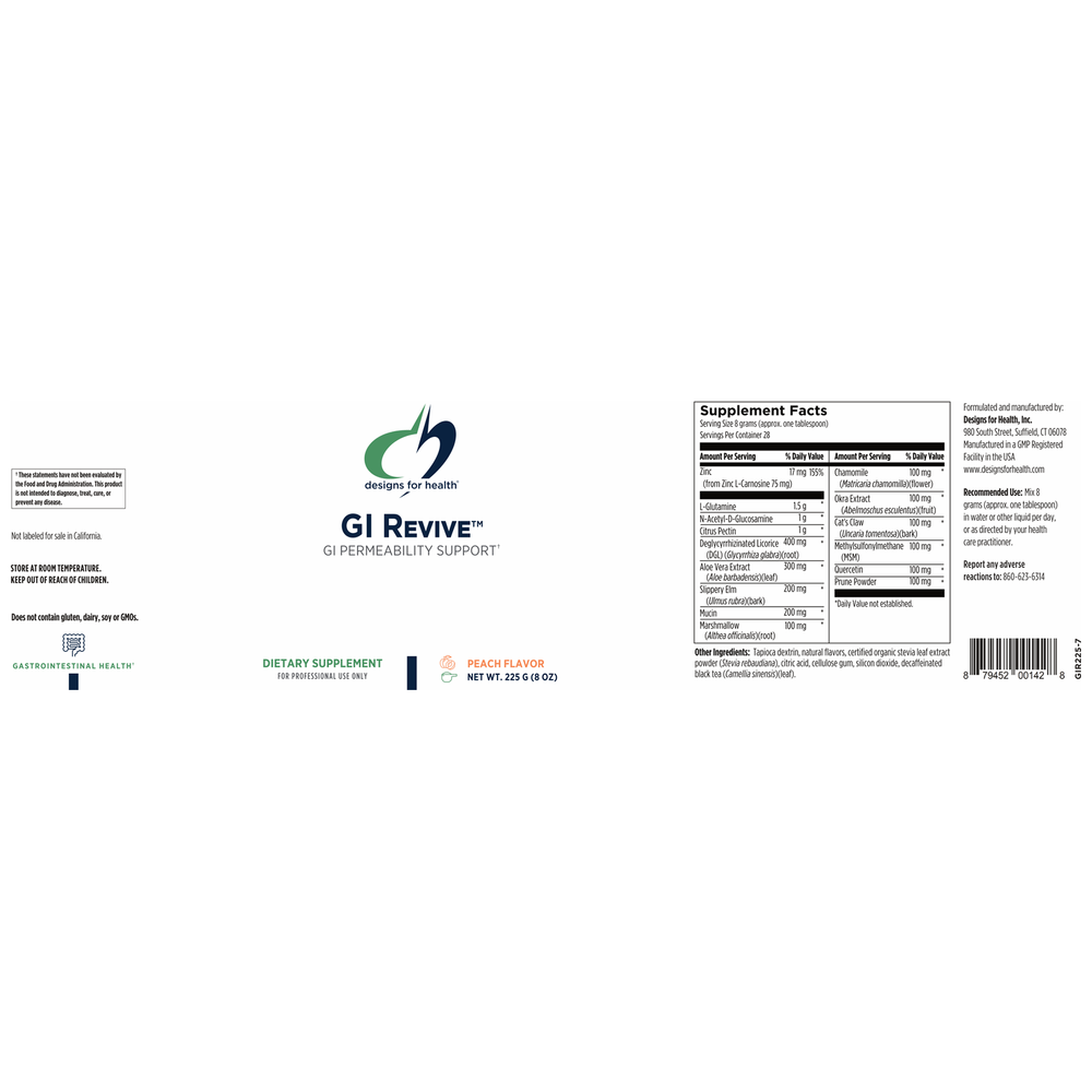 
                      
                        GI Revive® Powder Supplement Designs For Health   
                      
                    