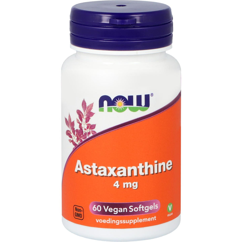 Astaxanthine 4 mg Vitamine A (carotenoïden) NOW Default Title