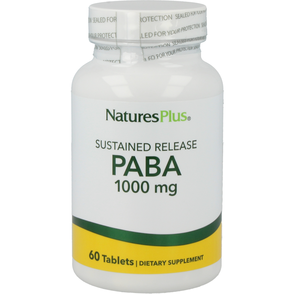 PABA 1000 mg Supplement Natures Plus Default Title  