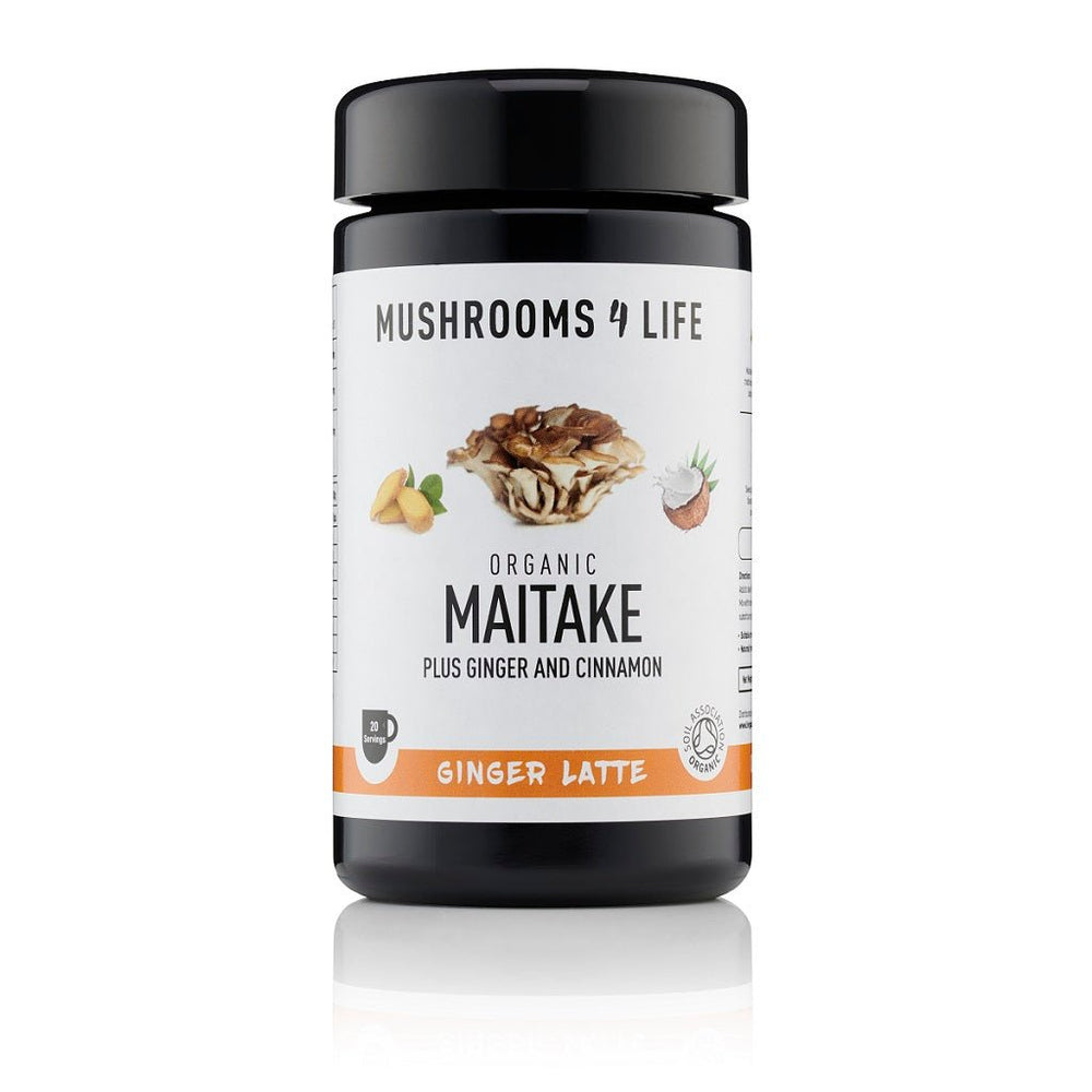 Maitake Gember Paddenstoelen Latte 1000mg Bio 110gr  Mushrooms 4 Life   