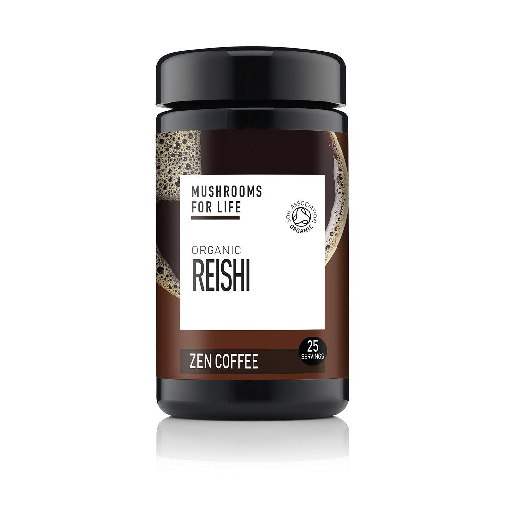 Reishi Zen Paddenstoelen Koffie 1000mg Bio (Mushrooms For Life) 64gr Mushrooms 4 Life