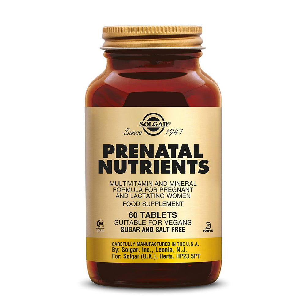 Prenatal Nutrients Multivitamine voor Zwangeren Supplement Solgar 60  