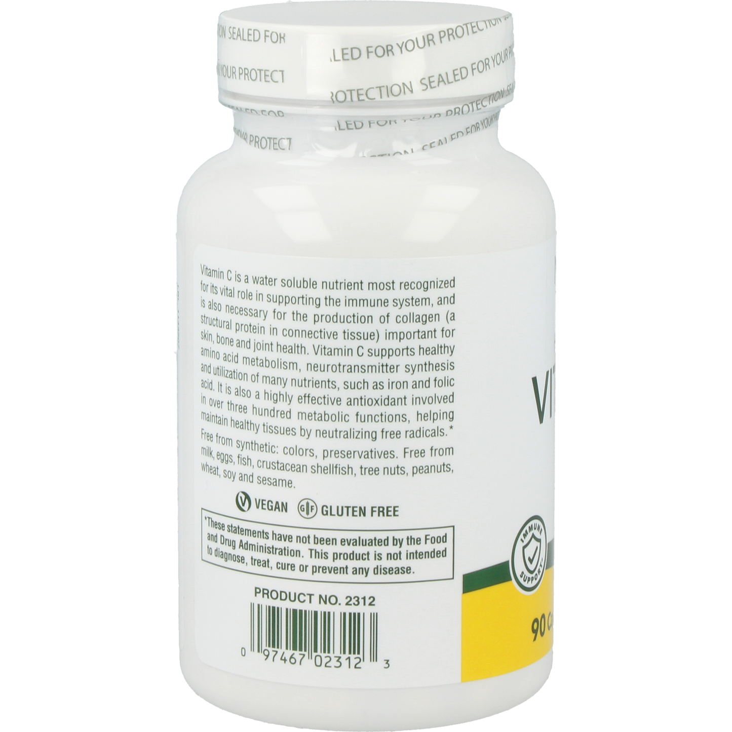 Vitamin C 1000 mg capsules Supplement Natures Plus   