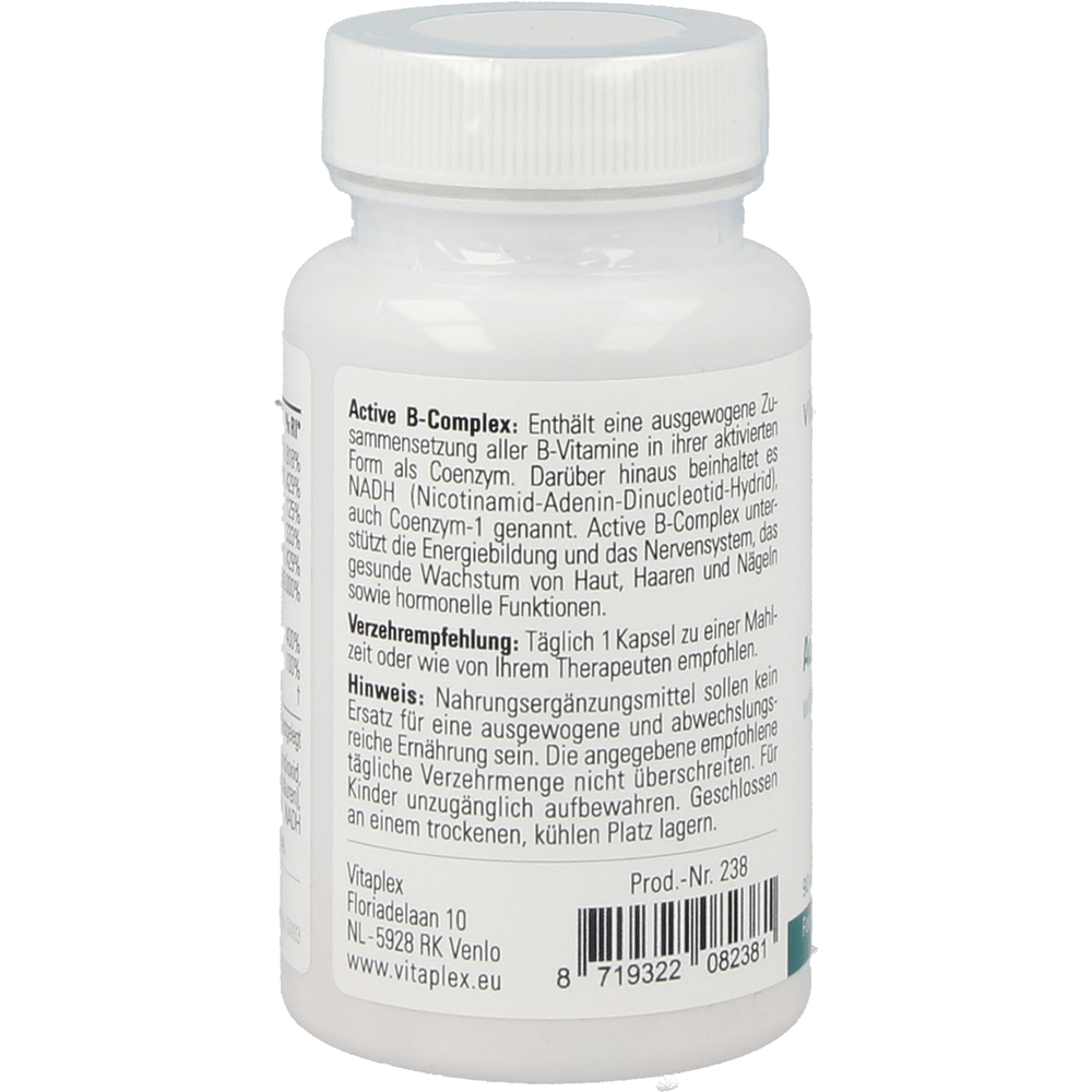 
                      
                        Active B-Complex Supplementen Vitaplex   
                      
                    