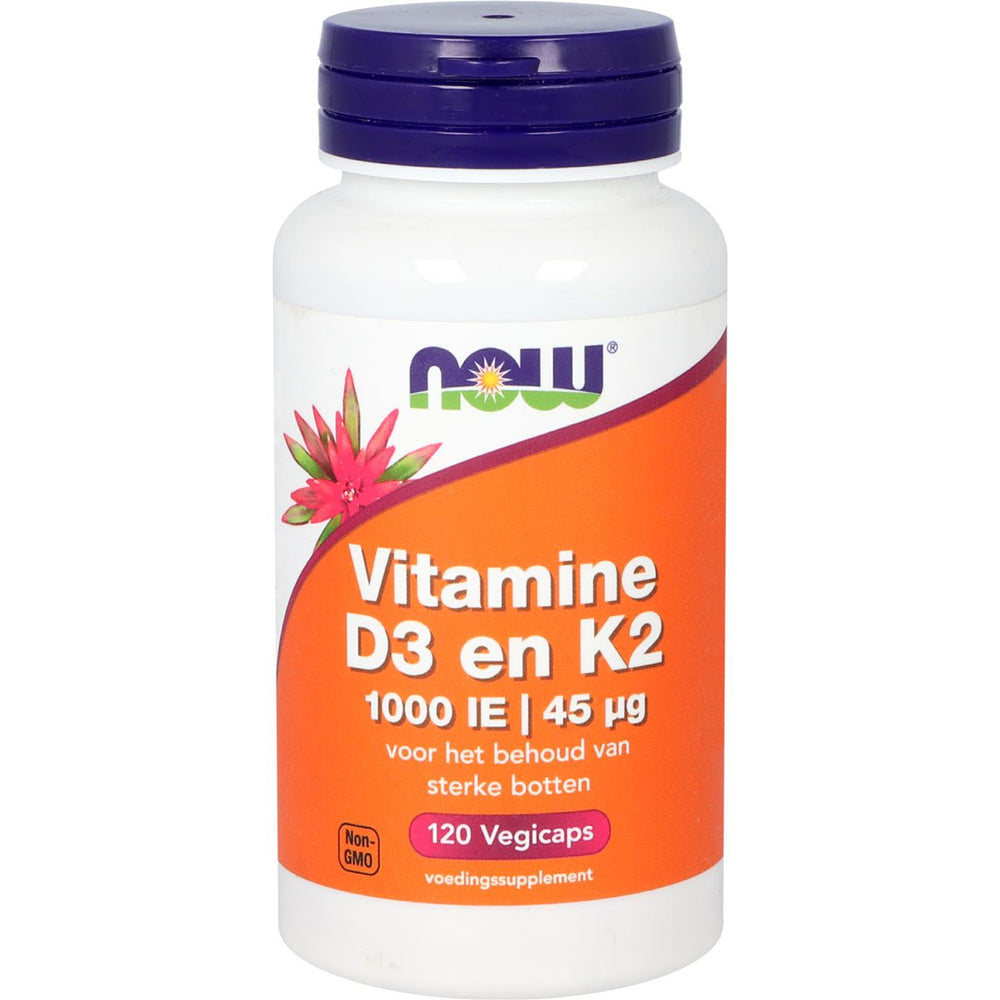 
                      
                        Vitamine D3 en K2 - 1000 IE 45 mcg Vitamine K NOW Default Title
                      
                    