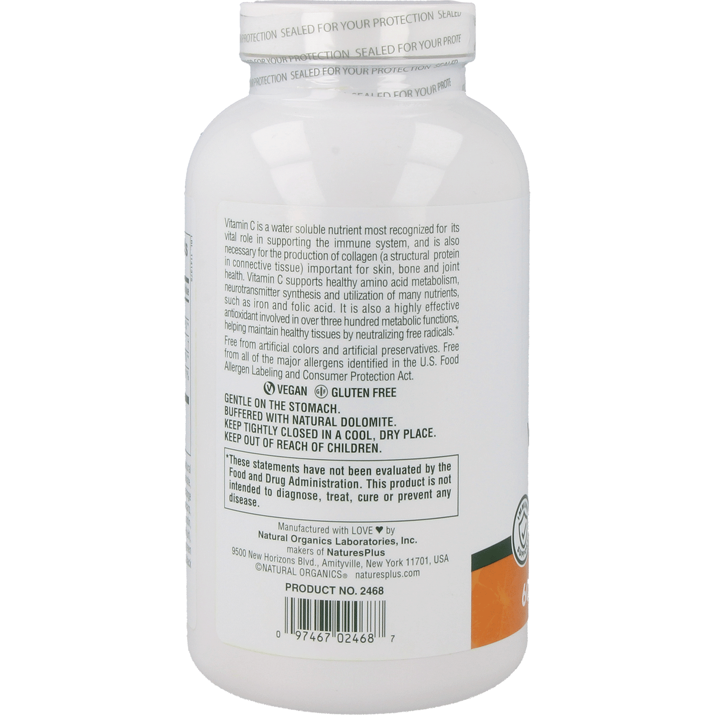 Orange Juice 1.000 mg Vitamin C Supplement Natures Plus   