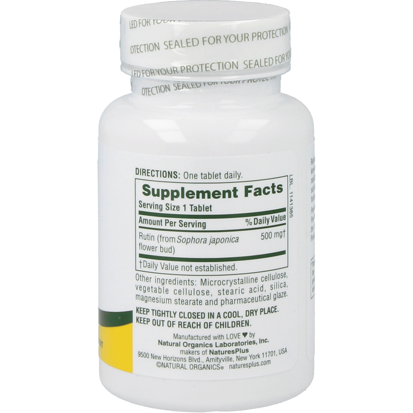 Rutin 500 mg Supplement Natures Plus   