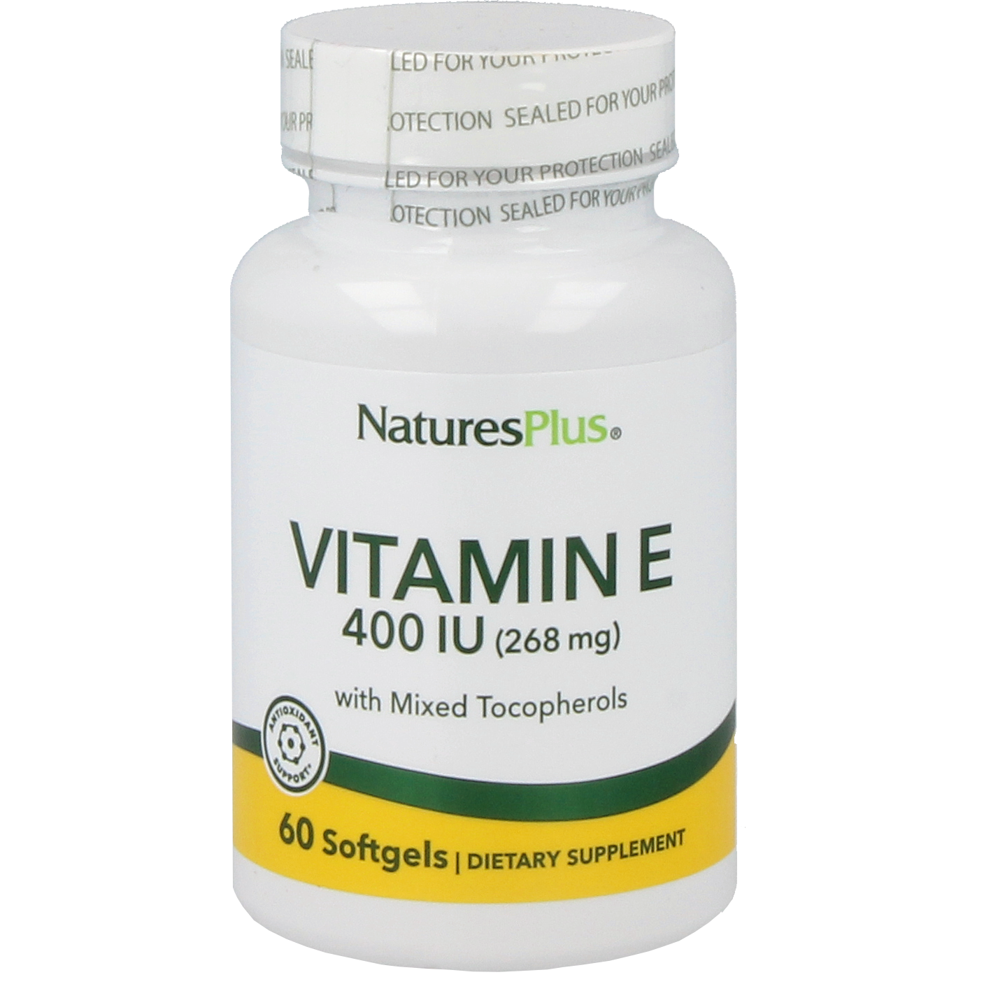 Vitamin E Mixed Tocopherol 400 IE Supplement Natures Plus Default Title  