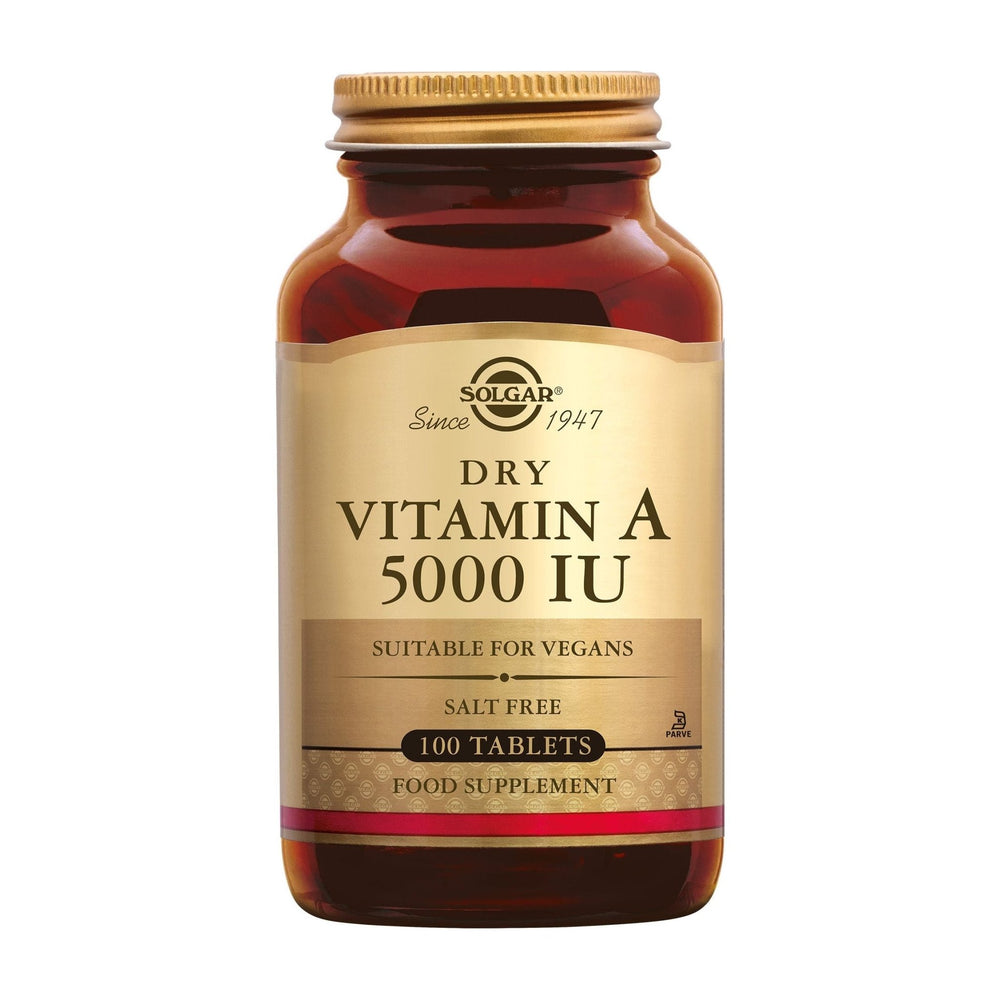 
                      
                        Vitamine A 5000 IU (1502 mcg) Supplement Solgar   
                      
                    