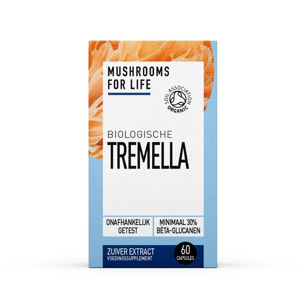 Tremella Paddenstoelen Capsules Bio (Mushrooms For Life) 60caps Mushrooms 4 Life