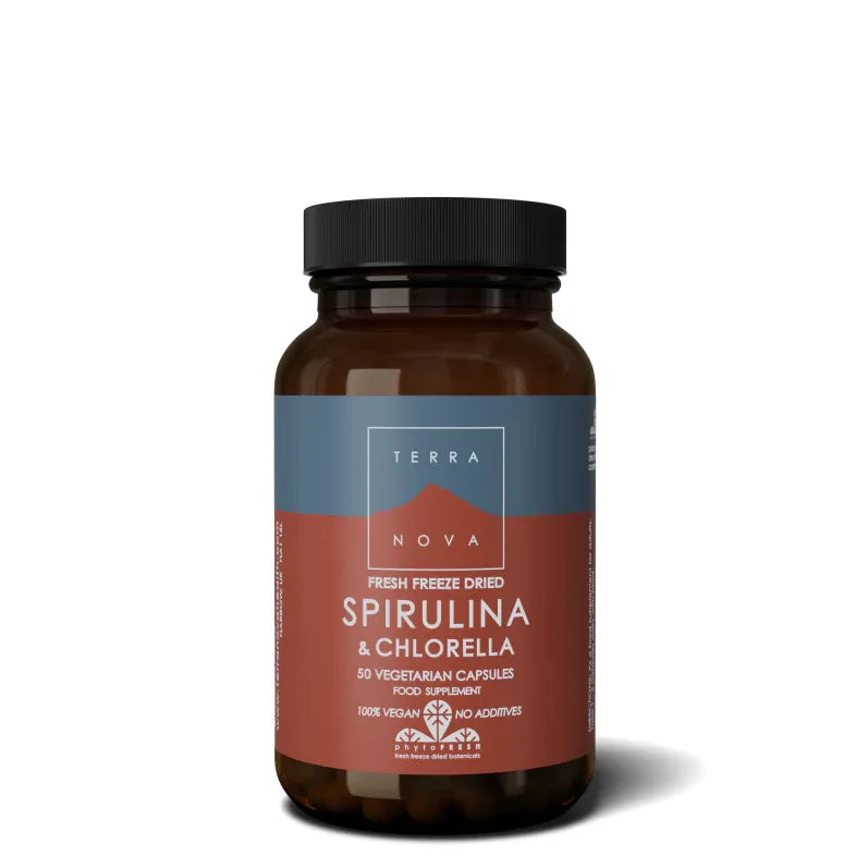 Spirulina & Chlorella | 50 capsules Supplement Terranovabenelux Default Title