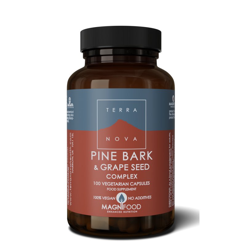 Pine Bark & Grape Seed Complex | 100 capsules Supplement Terranovabenelux   