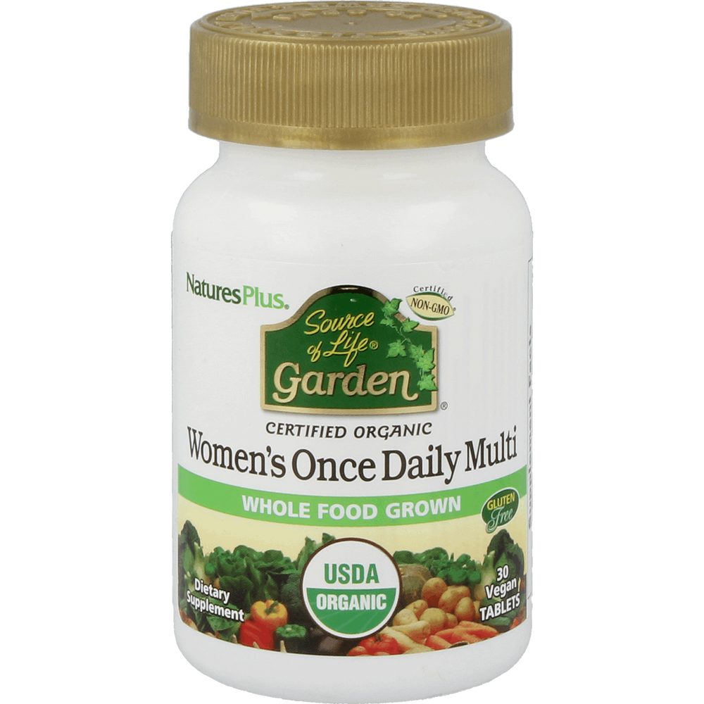 
                      
                        Source of Life® Garden™ Women's Once Daily Multi Supplement Natures Plus Default Title  
                      
                    