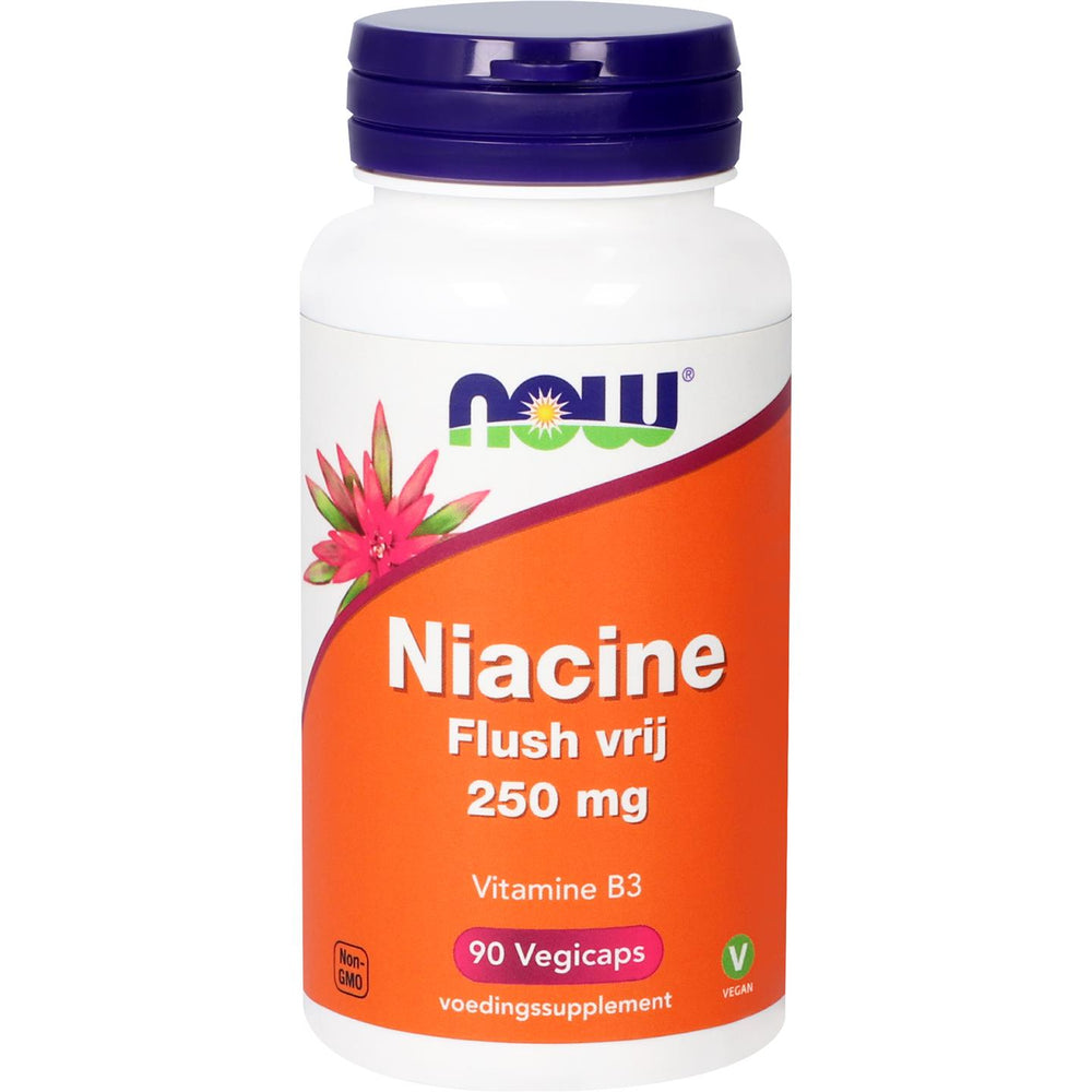 Niacine Flush vrij 250 mg Vitamine B NOW Default Title