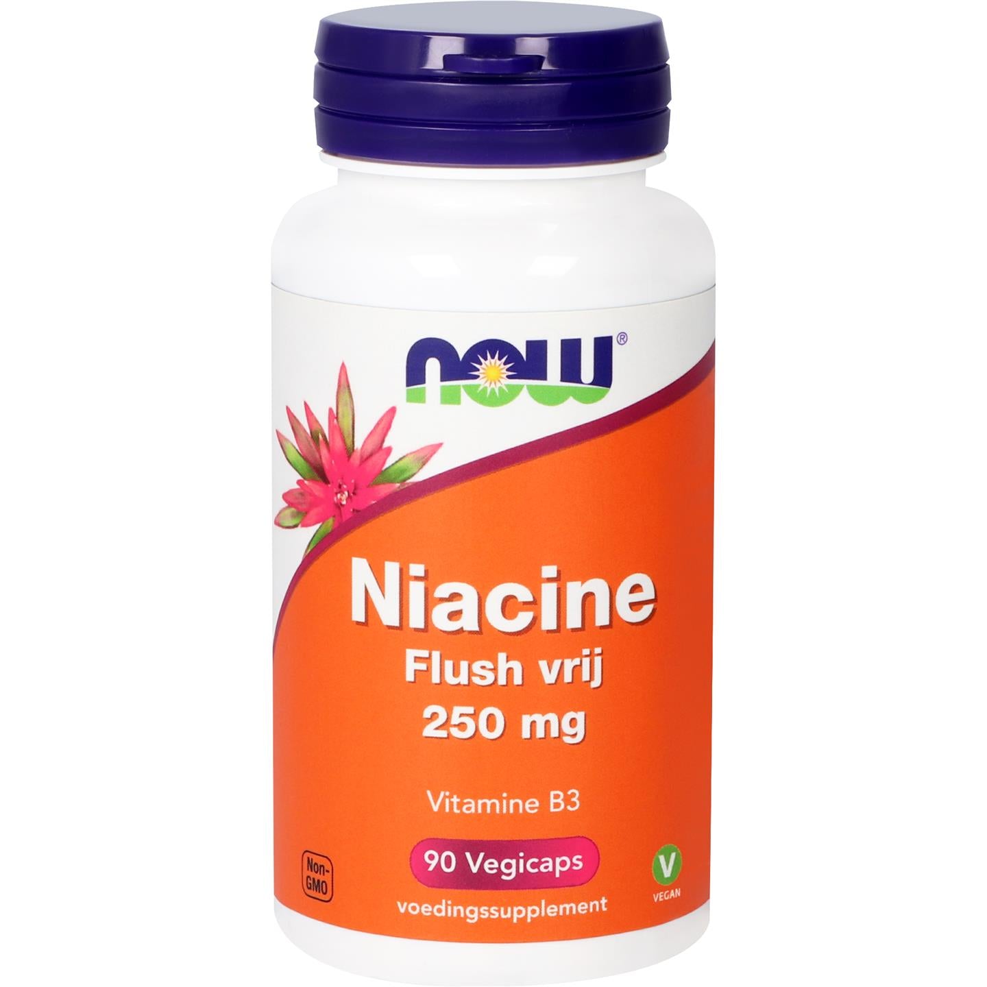 Niacine Flush vrij 250 mg Vitamine B NOW Default Title