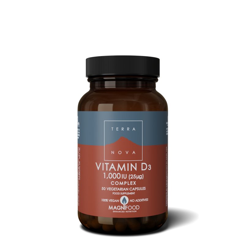 Vitamine D3 1000iu | 50 capsules Supplement Terranovabenelux   