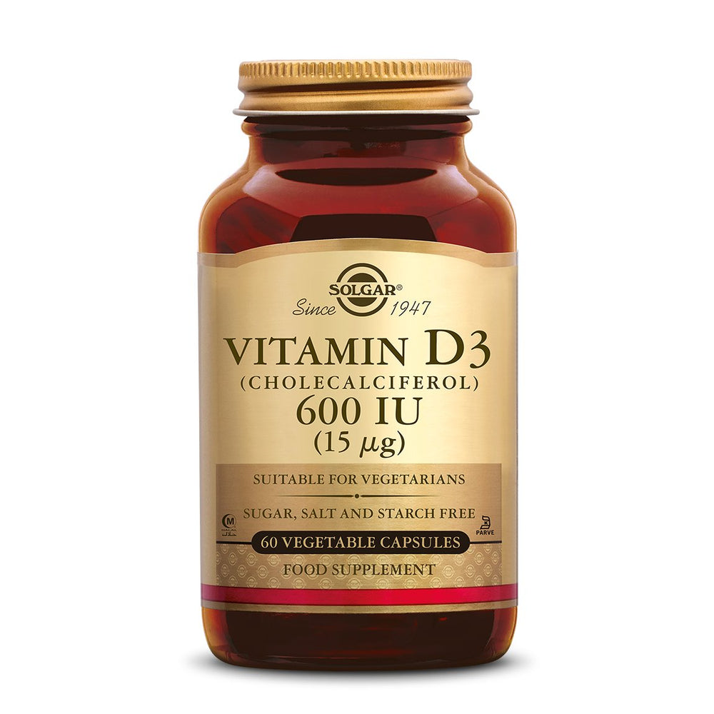 Vitamine D-3 600 IU capsules Supplement Solgar 60  